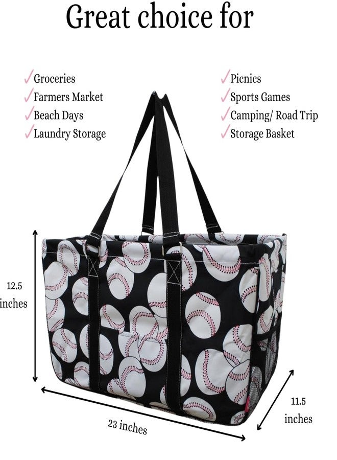 NGIL Utility Tote Bag (Baseball-black) - Image 2