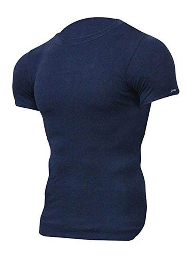 COTTONIL Round Neck Short Sleeve Undershirts 