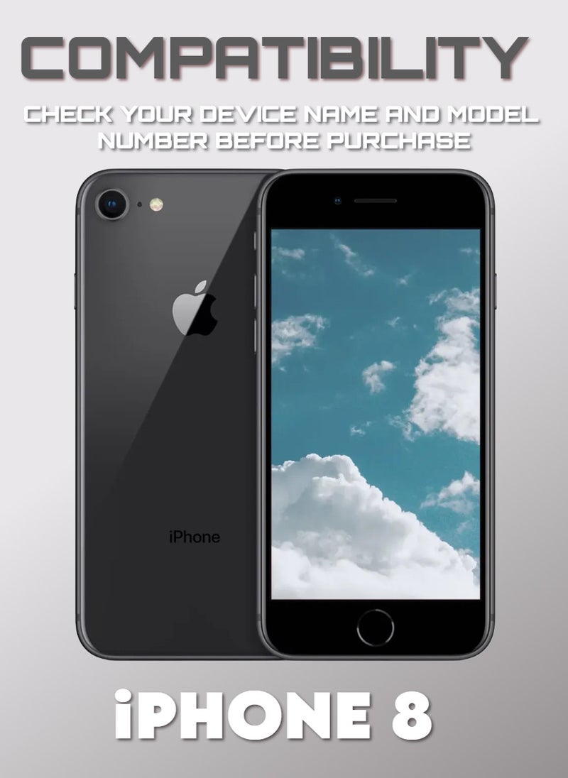 2 Pieces Antistatic ESD Dustproof Premium Quality High Definition Anti-Spy Privacy Tempered Glass Screen Protector Designed For  iPhone 8