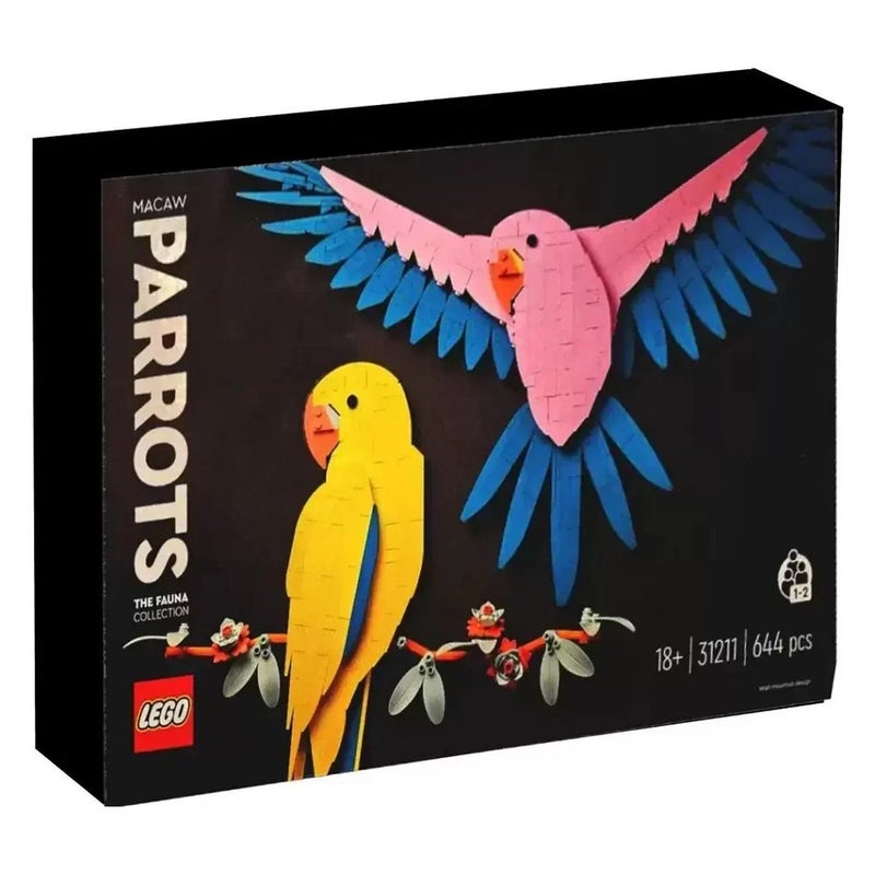 LEGO LEGO - Art The Fauna Collection Macaw Parrots 644 Pieces - 31211 - Image 1