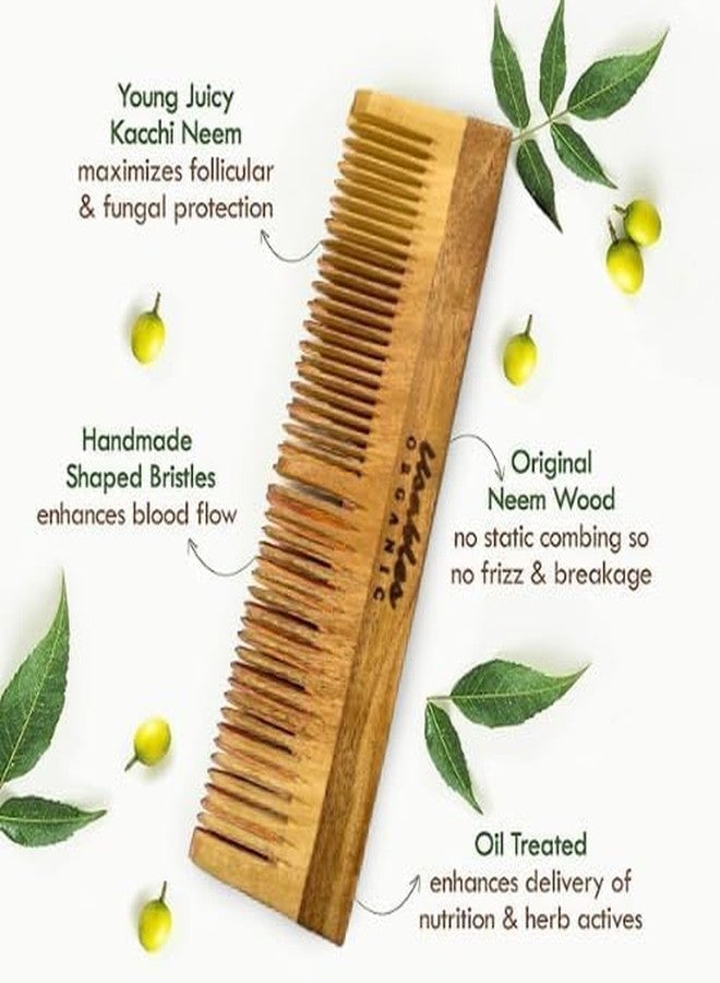 Usables ORGANIC Neem Wooden Comb Set for Women & Men | Wooden combs combo Hair Comb Set | Kachi neem comb for Women for Hair Growth | Dandruff remover comb Neem Wood Kangi for Hair (Pack of 3) - Image 5