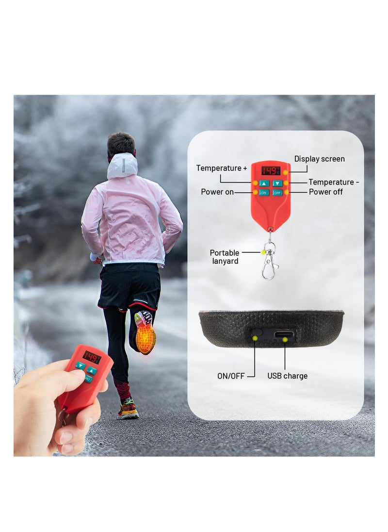 SYOSI - Heated Insole for Women Men, USB Rechargeable, with Accurate Temperature Remote Control Wireless Thermal Insoles, Environmentally Friendly PU Material, Waterproof Type-C Charging Port - Image 1