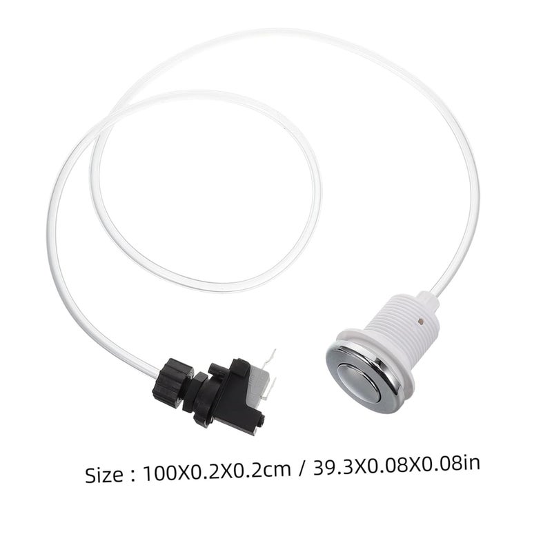 Pneumatic Air Switch for Garbage Disposal and Bathtub Easy Off Push Button Control - Image 3