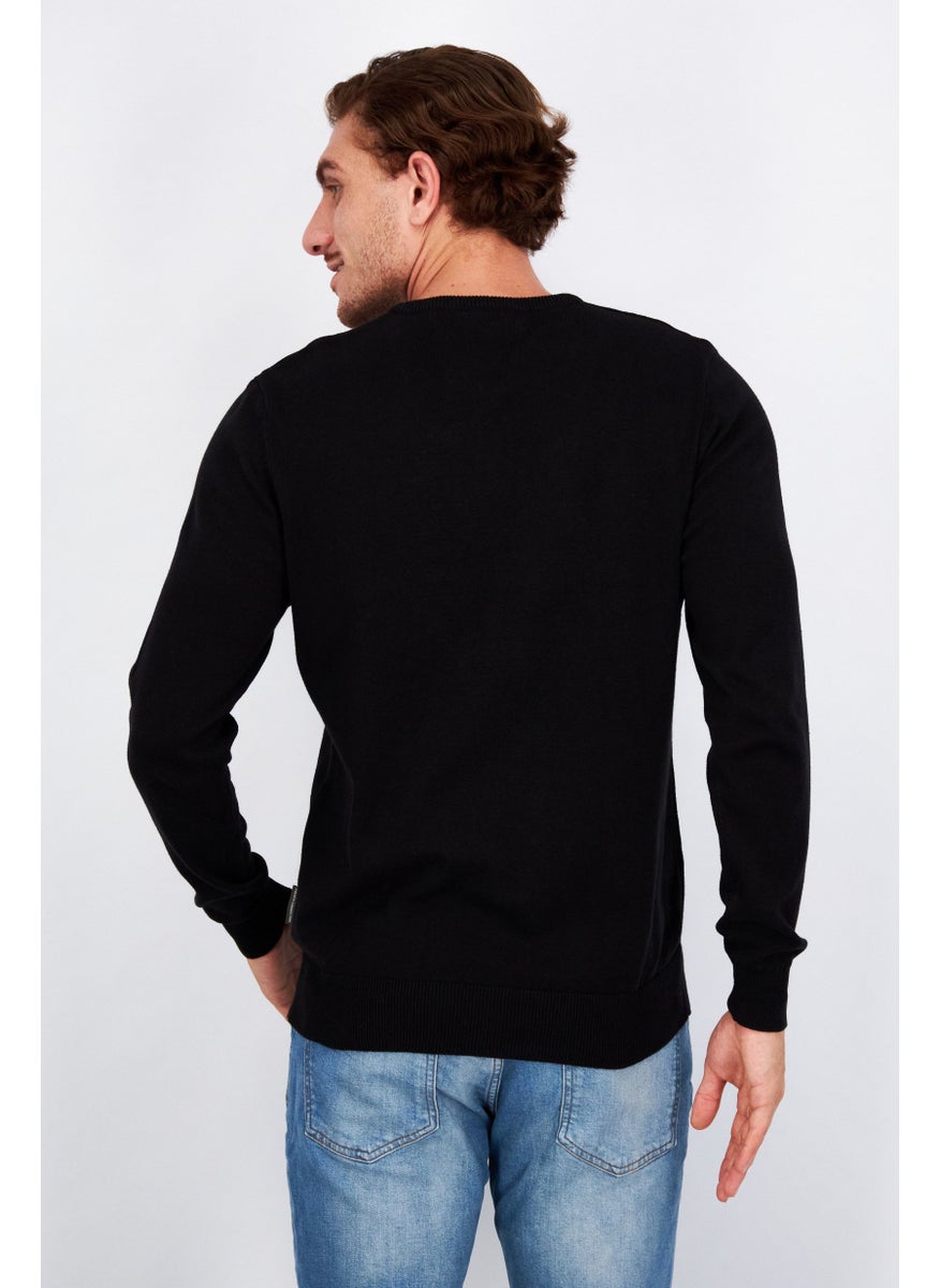 Men Crew Neck Plain Long Sleeves Sweatshirt, Black - pzsku/Z5345861809308C302268Z/45/_/1739715408/cca6e766-d8bb-4762-b2d8-93ca020a6e96