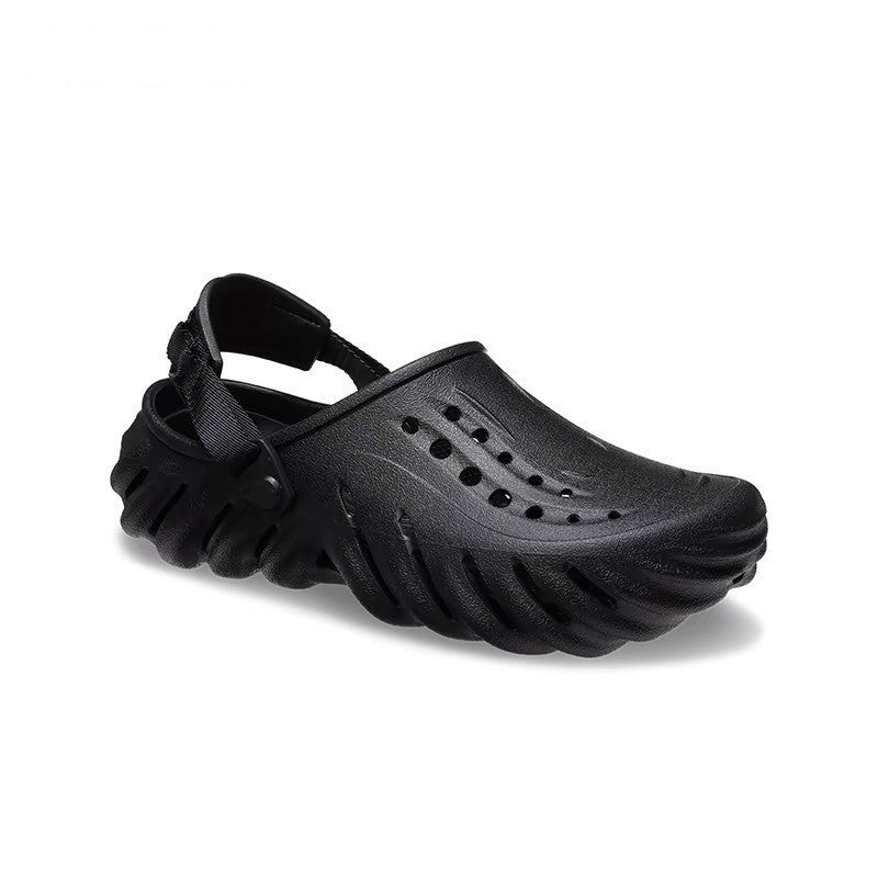 Bobo Croc Shoes Men'S Outdoor Beach Shoes Baotou Slippers Women'S Shoes Couple Shoes | 207937 Cement Gray Yellow - Image 5