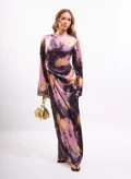 فايا purple pink yellow tie-dye