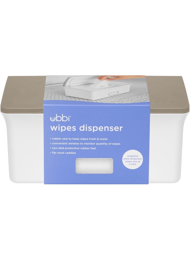 يبي Ubbi Baby Wipes Dispenser with Weighted Plate and Secure Seal - Image 3