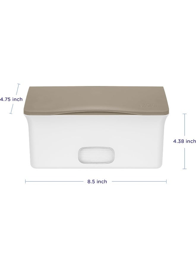 يبي Ubbi Baby Wipes Dispenser with Weighted Plate and Secure Seal - Image 2