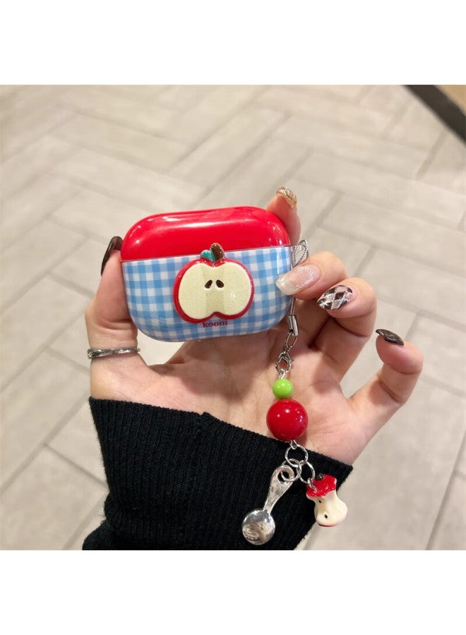 Beiyipin Blue Plaid 3d Apple Case For Airpods Pro 1st, 2nd, And 3rd Generation Bluetooth Earphones, Protective Cover - Image 1