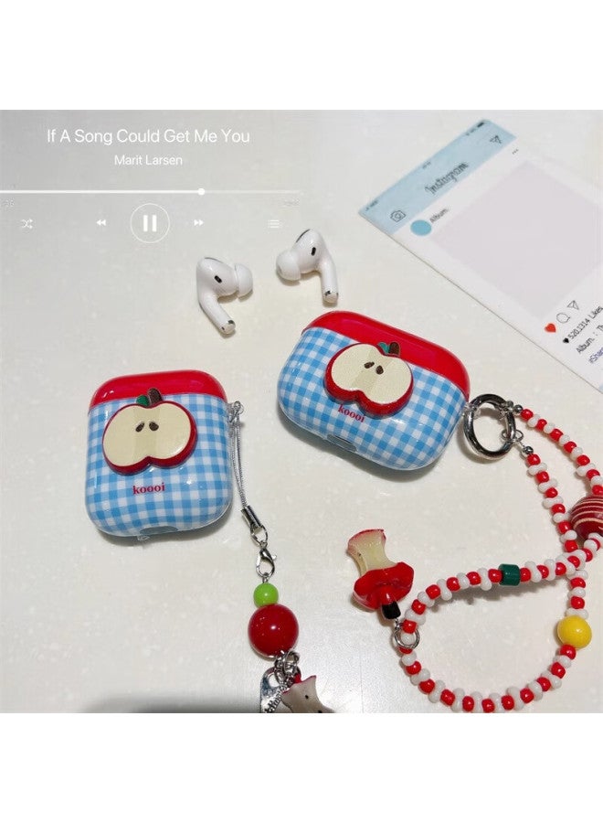 Beiyipin Blue Plaid 3d Apple Case For Airpods Pro 1st, 2nd, And 3rd Generation Bluetooth Earphones, Protective Cover - Image 2