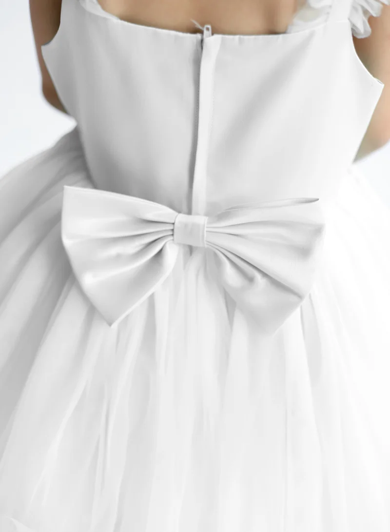 دىدانيالا D' Daniela - Sleeveless Long Tail Dress Ivory