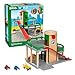 Brio مرآب باركينغ BRIO العالمي 7 قطع لعبة خشبية مع 2 سيارة 1 عربة نقل ومسارات خشبية - Image 4