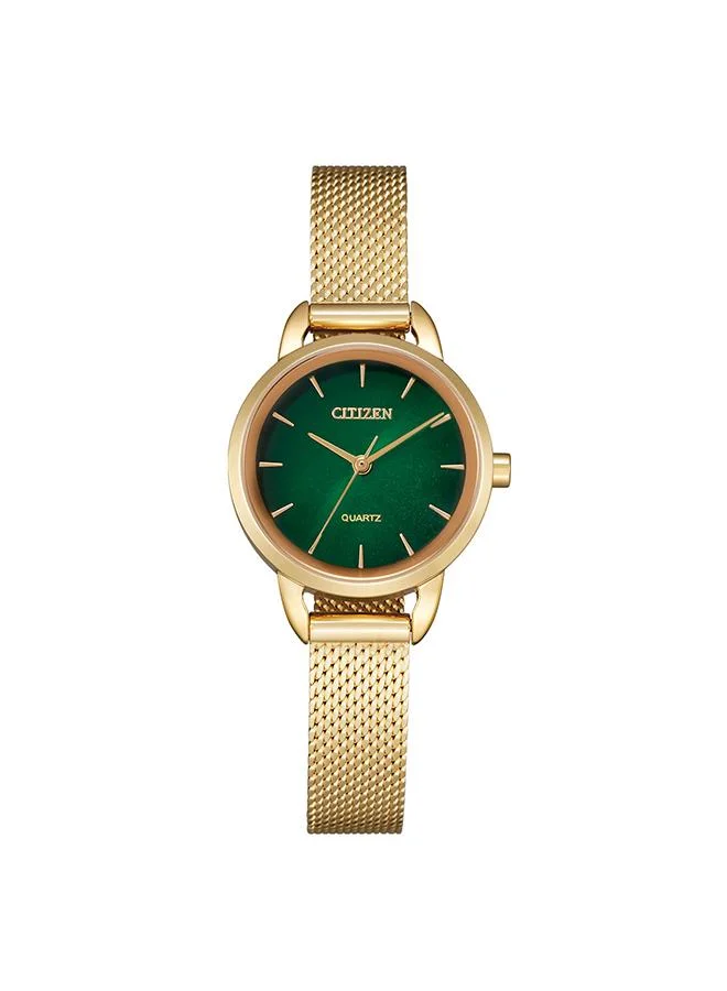 سيتيزن Women's Stainless Steel Mesh Strap QUARTZ WOMEN Watch EQ3003-50W - 26 mm