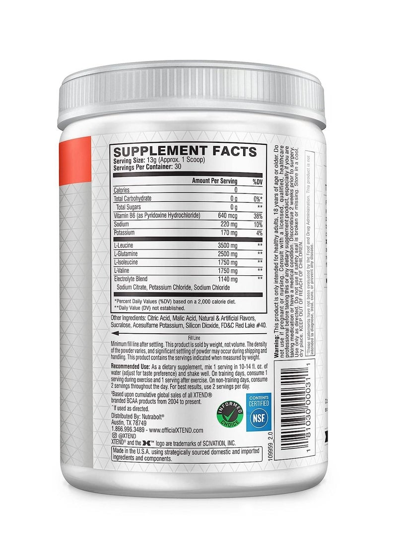 SCIVATION Xtend The Original BCAA Powder 30 Servings Strawberry Kiwi Splash - Image 2
