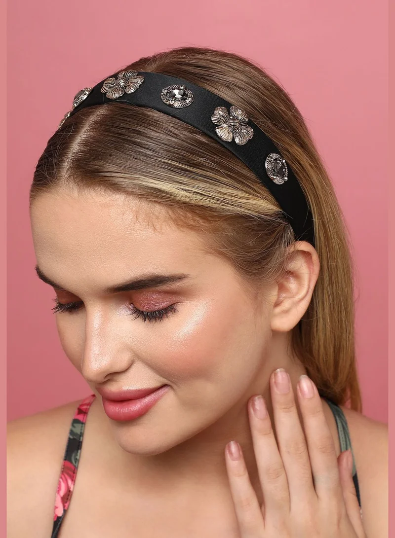 SOHI Trendy Designer Stone Western Wear Hair Band For Women