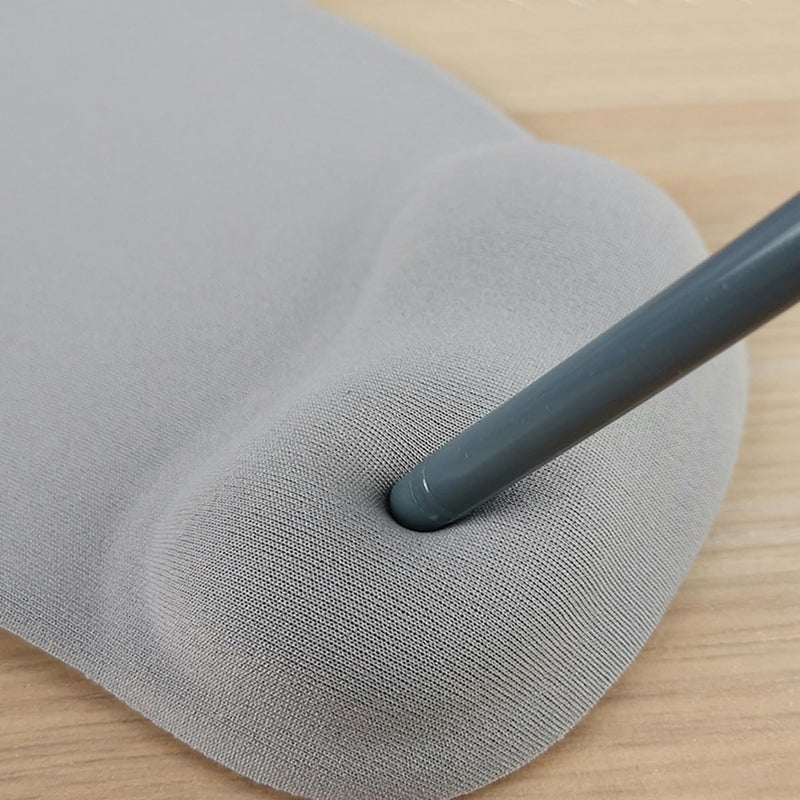 إي سي في في وسادات ماوس مريحة مع مسند معصم جل مريح ومبرد ووسادة ماوس من قماش الليكرا مع دعم للمعصم وقاعدة من البولي يوريثان غير قابلة للانزلاق ومتينة وقابلة للغسل لسهولة التنظيف - Image 3