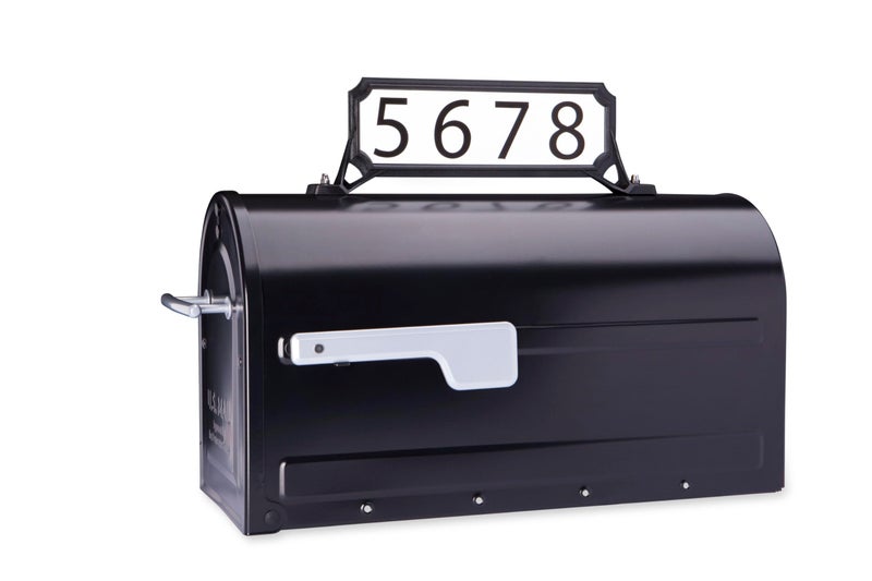 Architectural Mailboxes 3460B-10 Manhattan Address Plaque, Small, Black - Image 3