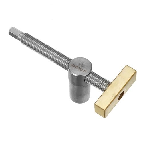 DDWT 2 Pack Bench Dog Clamp 3/4 Inch Dog Hole Clamp Woodworking Adjustable Workbench Stop Stainless Steel Brass (19mm) - Image 4
