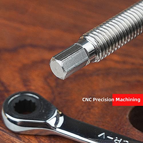 DDWT 2 Pack Bench Dog Clamp 3/4 Inch Dog Hole Clamp Woodworking Adjustable Workbench Stop Stainless Steel Brass (19mm) - Image 5
