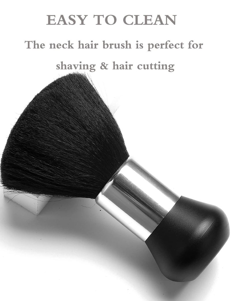Borogo Barber Neck Duster Brush - Borogo Professional Barber Premium Hair Cutting Cleaning Hairbrush Styling Tool (Neck brush+Black brush) - Image 5