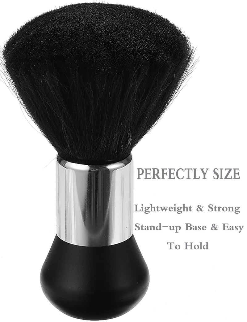 Borogo Barber Neck Duster Brush - Borogo Professional Barber Premium Hair Cutting Cleaning Hairbrush Styling Tool (Neck brush+Black brush) - Image 4