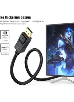 MOXO 4K DisplayPort Cable 3FT 2, Display Port to Display Port Cable for Monitor DP to DP Cable Male to Male Adapter  - Image 4