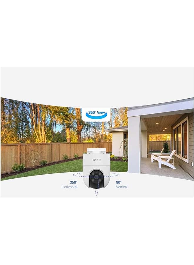 EZVIZ H8c 2K+ Outdoor Camera, 360° PTZ Wi-Fi Camera for Home Security, Outside Surveillance with AI-Powered Human Shape Detection, Human Motion Auto-Zoom Tracking, Color Night Vision, Two-Way Talk, Waterproof, Alexa, MicroSD card slot (Up to 512GB) | H8C 4MP - Image 2