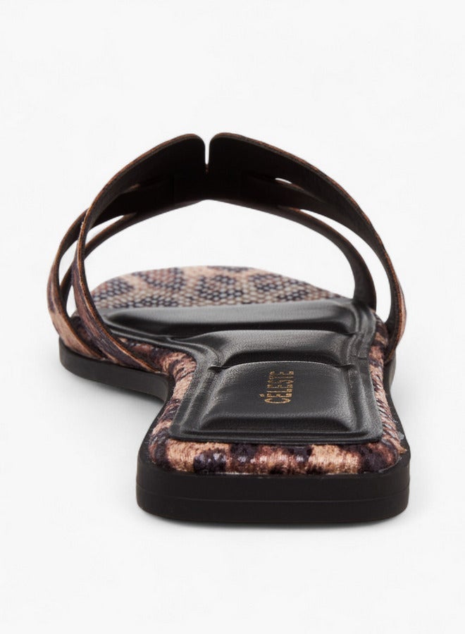 سيليست صنادل نسائية مسطحة سهلة الارتداء بنقوش - Image 5