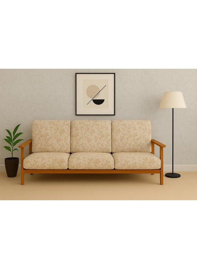 STITCHNEST غطاء أريكة مطبوع من STITCHNEST بتصميم أوراق دوارة وقابل للتمدد/سباندكس، عبوة من 6 (مناسب لأريكة تتسع لـ 3 أشخاص) - Image 3