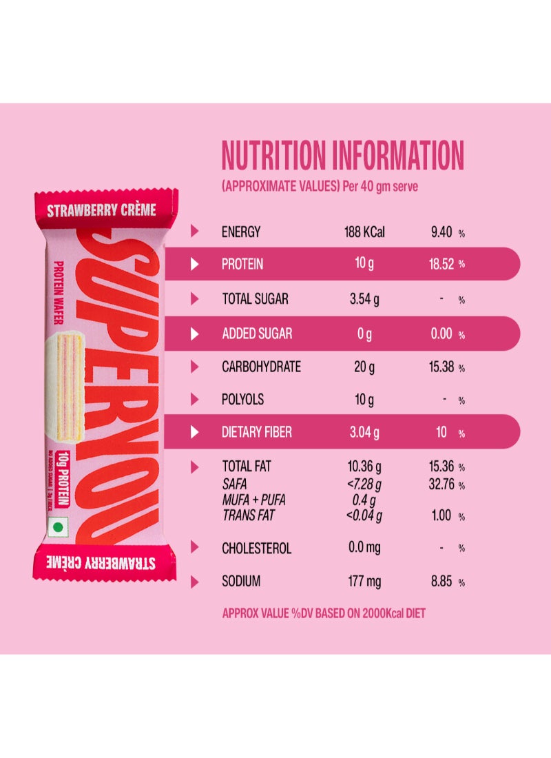 SuperYou Strawberry Protein Wafer Bar ( Protein) - Image 5