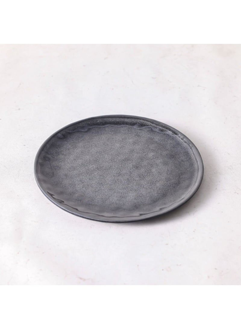 DANUBE HOME Bubbles Melamine Small Plate – Durable, Lightweight Melamine Dinnerware Plate for Home, Kitchen & Outdoor Use, Easy to Clean, Stylish Small Serving Plate 21 Cm Ash  - Image 1