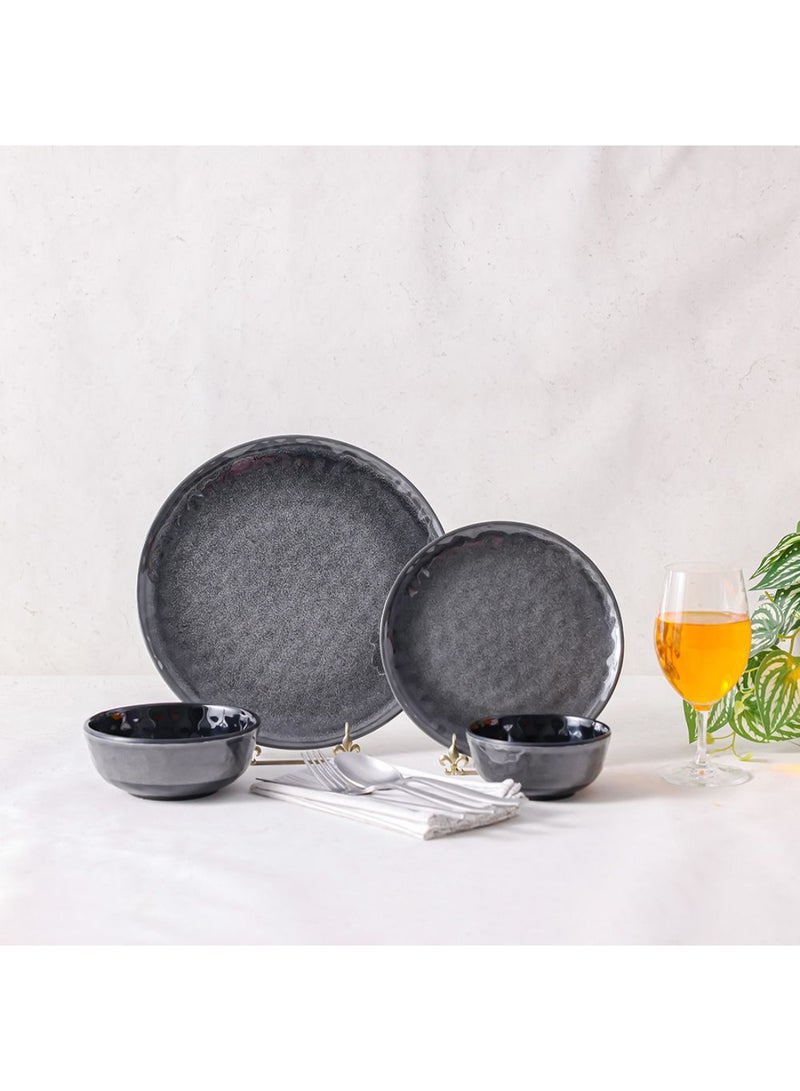 DANUBE HOME Bubbles Melamine Small Plate – Durable, Lightweight Melamine Dinnerware Plate for Home, Kitchen & Outdoor Use, Easy to Clean, Stylish Small Serving Plate 21 Cm Ash  - Image 3