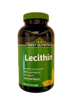 Lecithin 1200Mg Softgels 200 Ea By Finest Nutrition