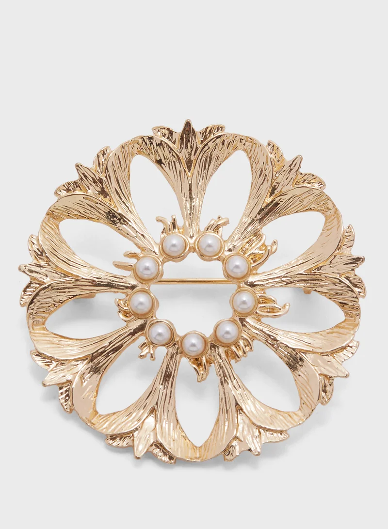ايلا ليمتد اديشن Pearl Floral Brooch