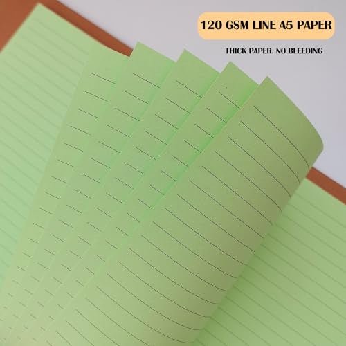 Mozano A5 Colorful Lined Filler Paper, 6-Hole Punched, 120GSM Loose-Leaf Paper and Planner Inserts for Notebooks, Journals, and Study Notes,50 Sheets/100 Pages - Image 4