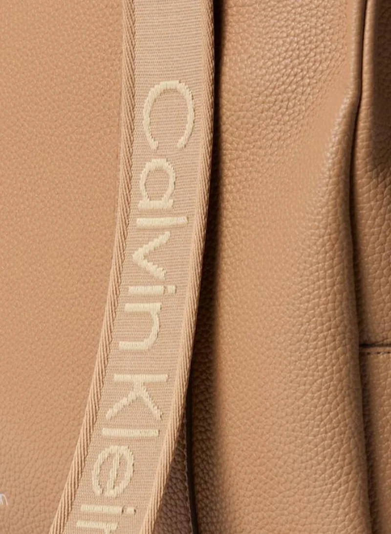 Calvin Klein Tannin Logo Strap Tote Bag for Women | Best Price UAE