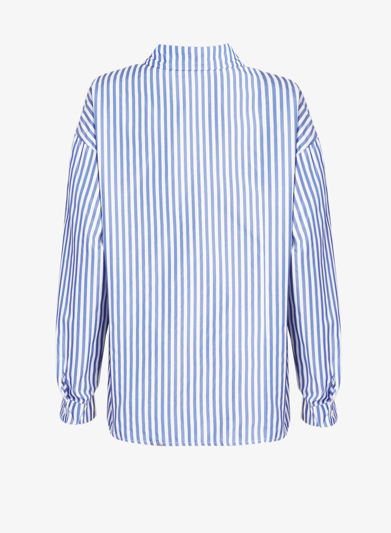 Ginger Plus Striped Button Down Shirt - Image 3