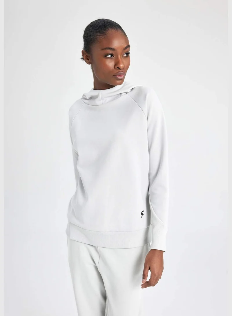 DeFacto Woman Sweatshirt Hooded Long Sleeve