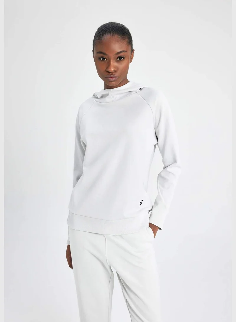 DeFacto Woman Sweatshirt Hooded Long Sleeve