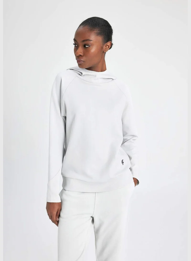 DeFacto Woman Sweatshirt Hooded Long Sleeve