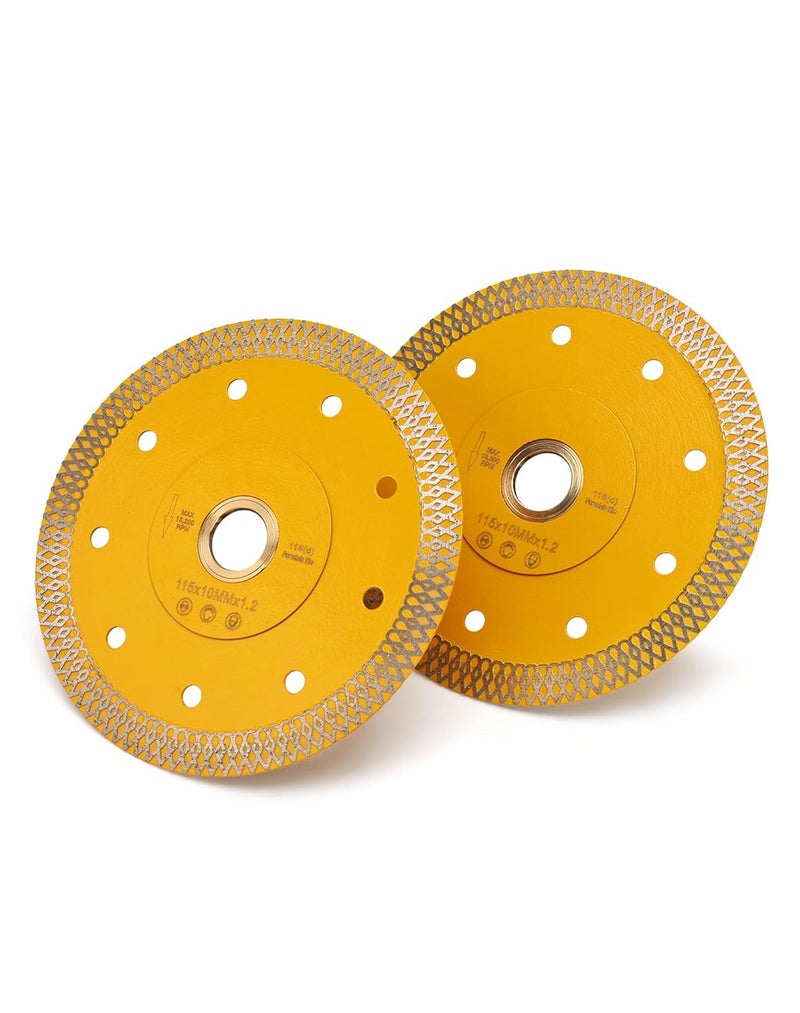 OSTEK 2 Pcs/Lot Super Thin Diamond Saw Blade Porcelain Cutting Blade for Cutting Granite Marbles Tiles (4.5-2pcs)…… - Image 1