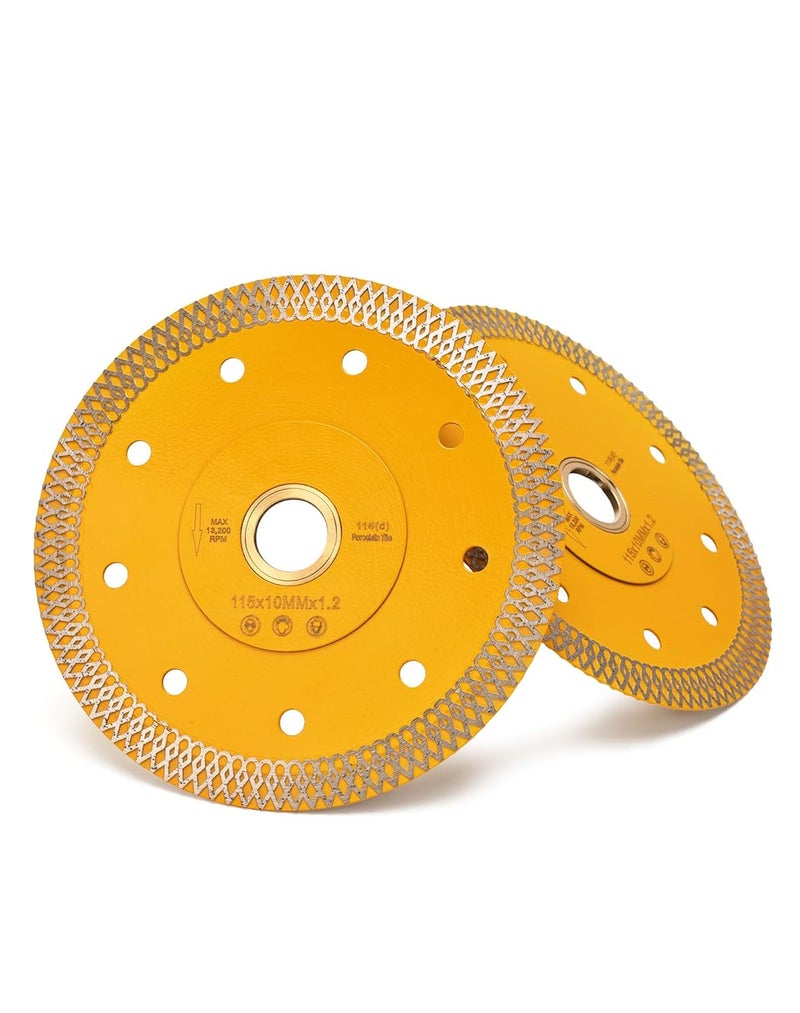 OSTEK 2 Pcs/Lot Super Thin Diamond Saw Blade Porcelain Cutting Blade for Cutting Granite Marbles Tiles (4.5-2pcs)…… - Image 2