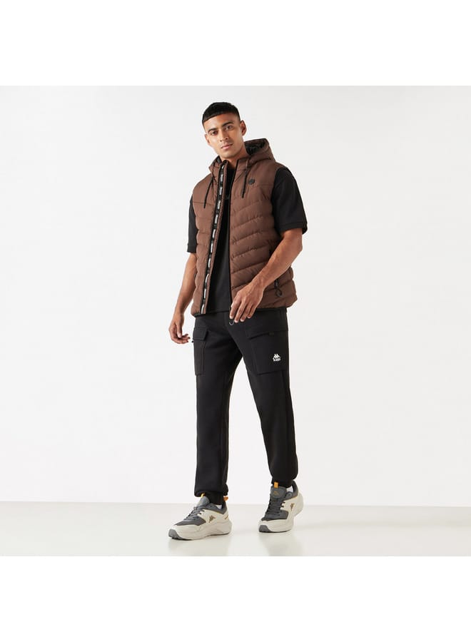 Kappa Kappa Quilted Sleeveless Zip Through Jacket with Hood and Pockets  - Image 2