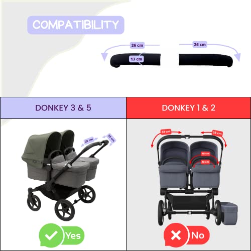 PROTEC TIF | Neoprene Handlebar Covers Compatible with Bugaboo DONKEY 3 and 5 - Image 2