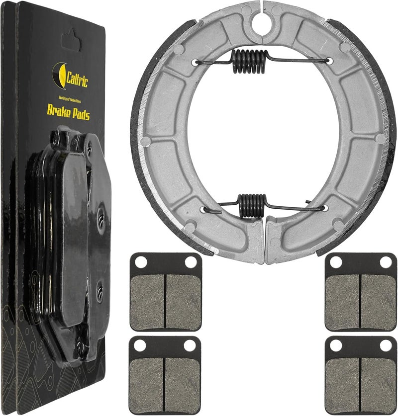 Caltric Front & Rear Brake Pads Shoes for Yamaha Bear Tracker 250 (2000-2004) - Image 1