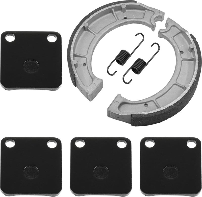 Caltric Front & Rear Brake Pads Shoes for Yamaha Bear Tracker 250 (2000-2004) - Image 5