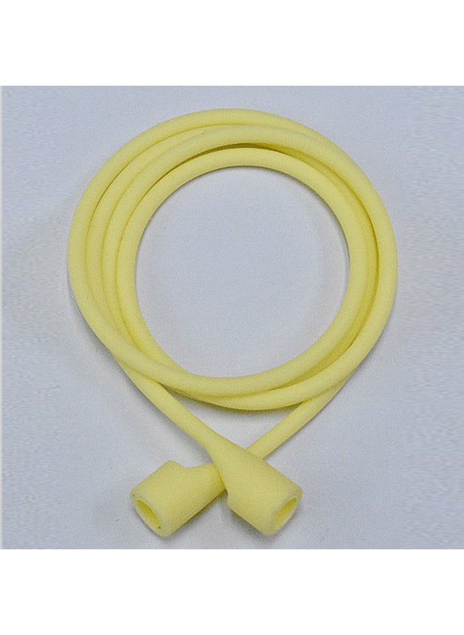 Generic - For Apple Airpods2PRO3 Earphone Anti-lost Rope Millet Huawei Earphone Silicone Lanyard TWS Anti-lost Rope-Color:607C Light Yellow (Upgraded)-Applicable Model:For Apple Wireless Headphones - Image 1