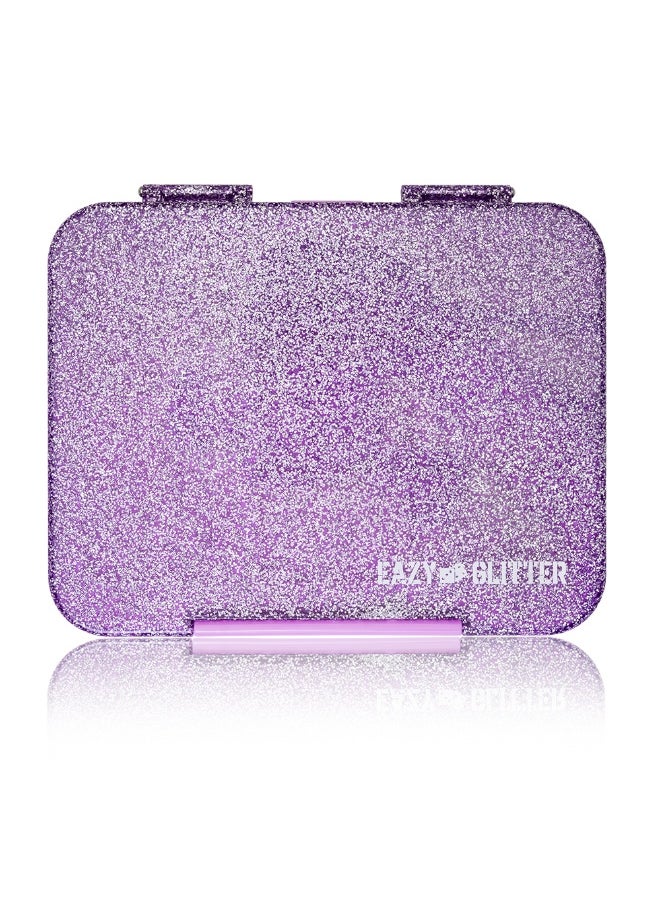 Eazy Kids Eazy Kids 6 & 4 Convertible Bento Lunch Box w/ Lunch Bag - Glitter Purple  - Image 3