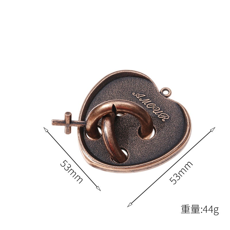 Educational Unlocking Toys Luban Lock Kong Ming Lock Tiktok Popular Children'S Intelligence Unlocking Full Set Nine-Chain Horseshoe Lock - Image 1