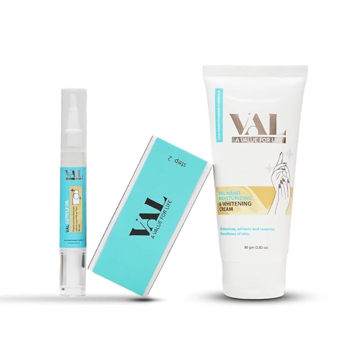 VAL Hand care set (Hand Cream, Cuticle Oil and Nail buffer)